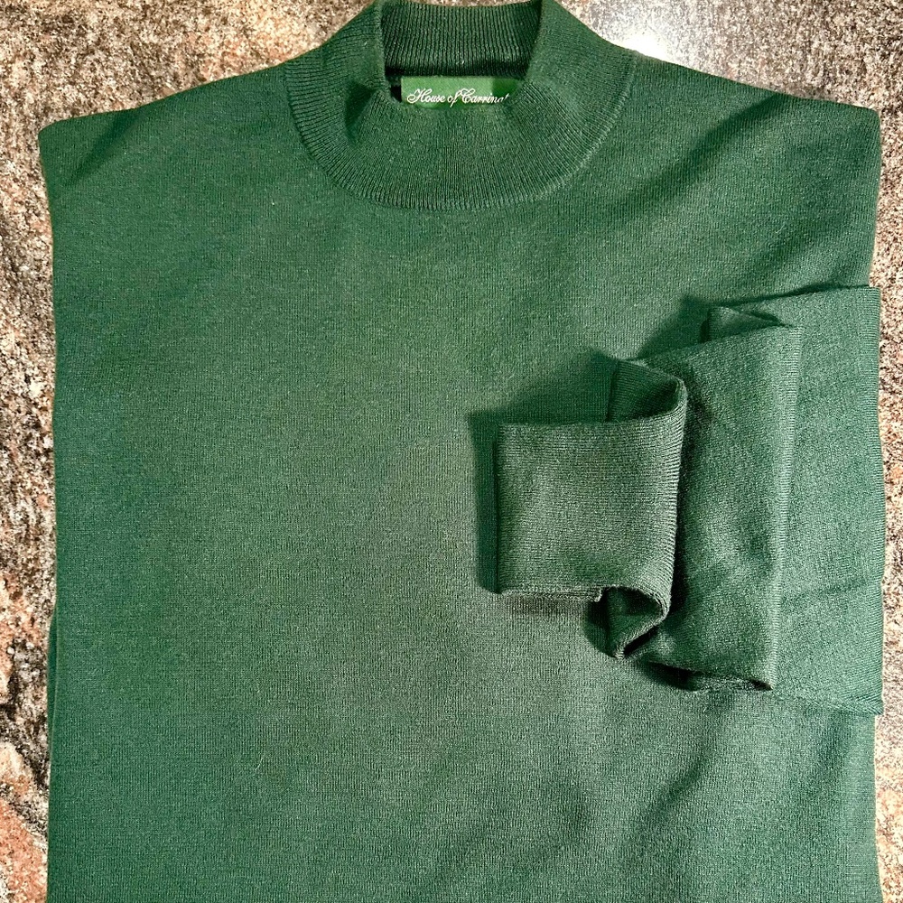 House of Carrington Mock Turtleneck Golf Jumper Mens M